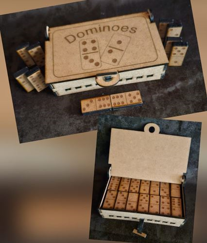 Game Set Dominoes Mini
