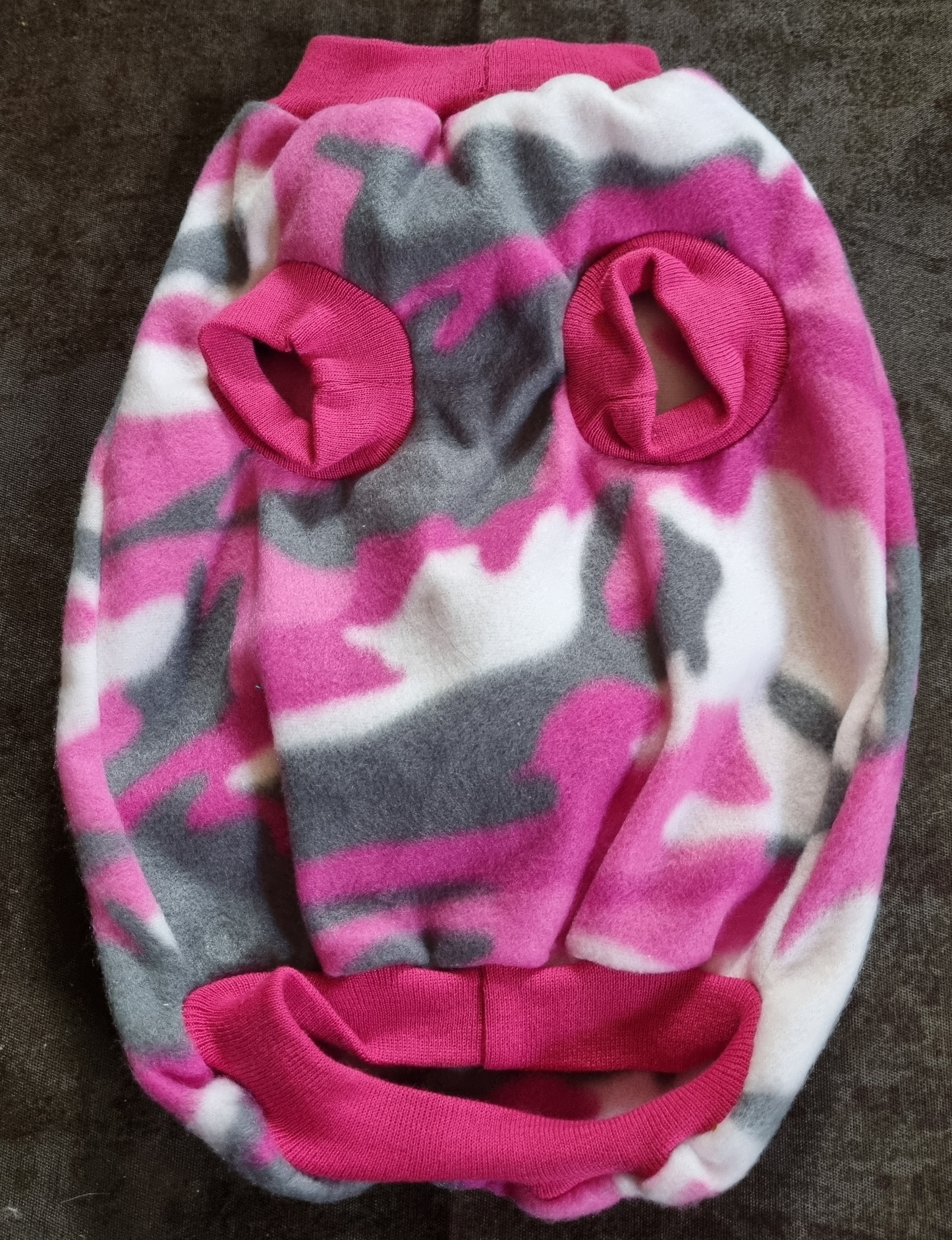 Dog Jersey - Polar Fleece - Std Female - M - Pink Camo