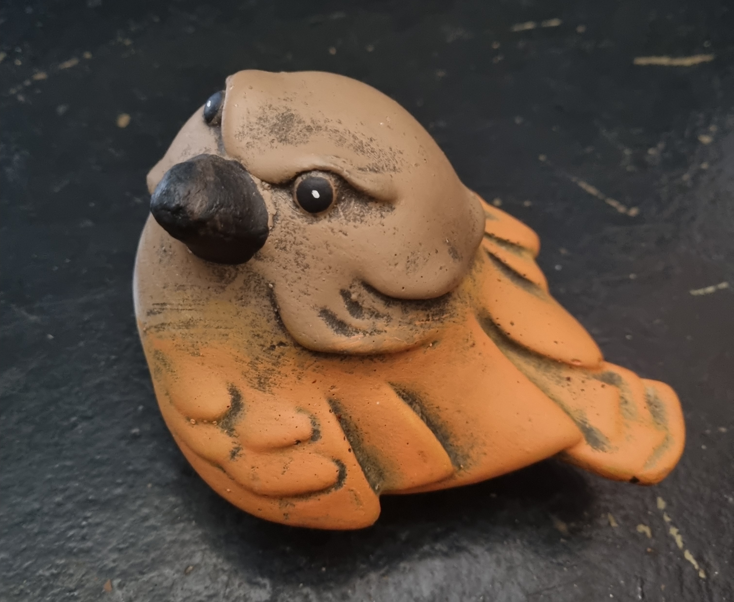Cement Ornament - Angry Bird - Orange