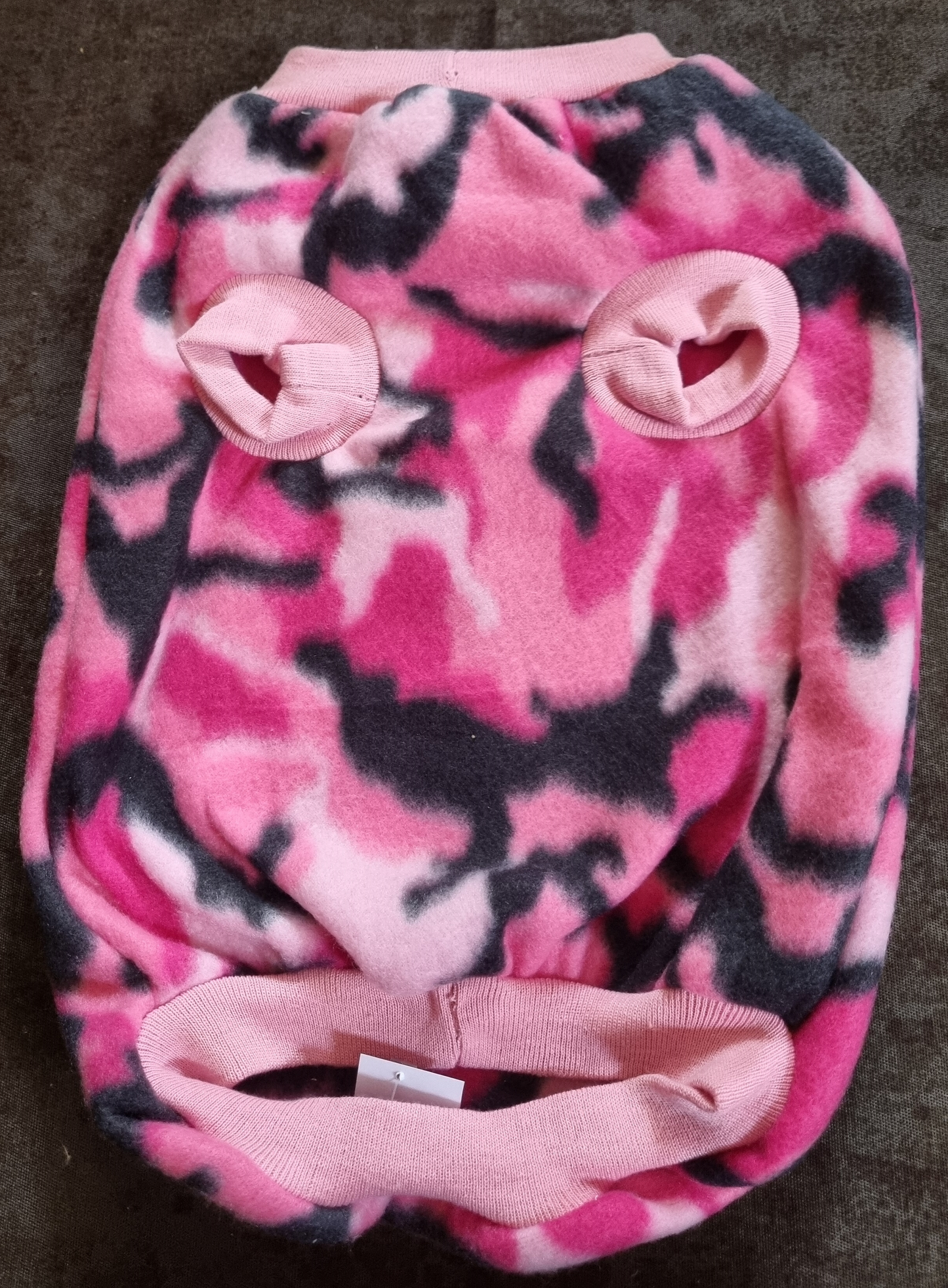 Dog Jersey - Polar Fleece - Std Female - L - Pink Camo