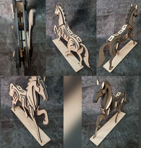3D Puzzle Horse - Sml