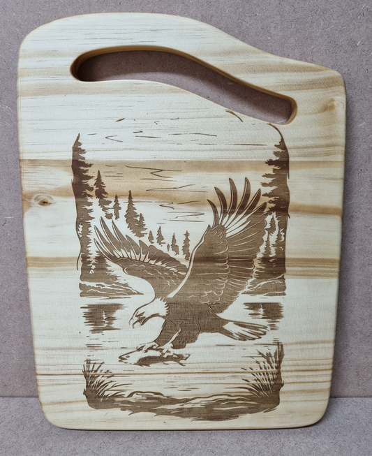 Wood Serving/Cutting Board - Pine - Eagle