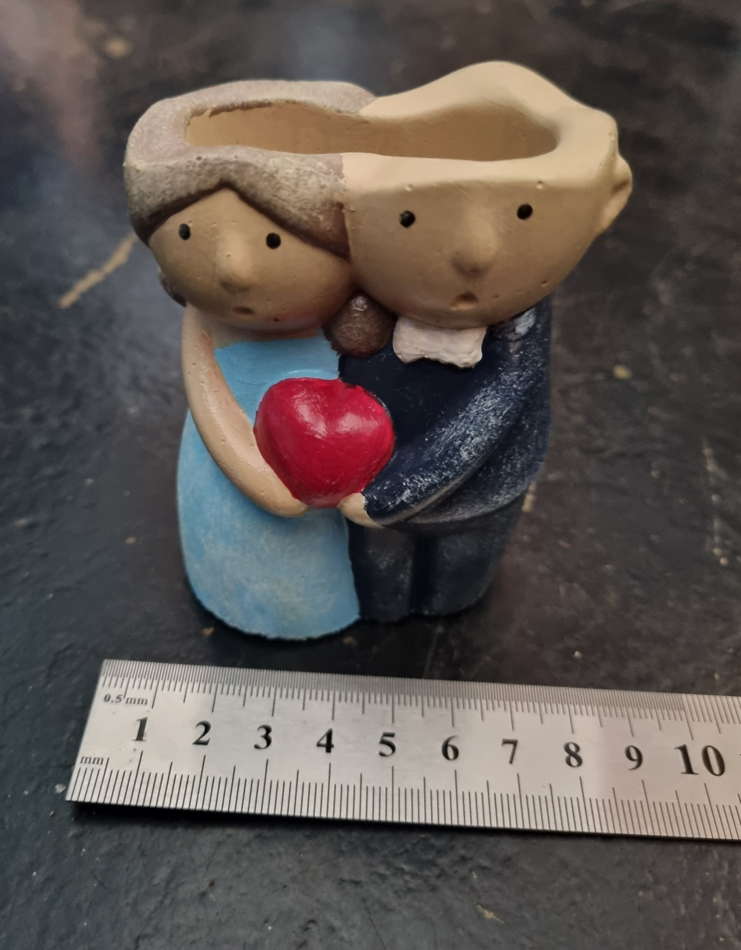 Cement Couple - Painted