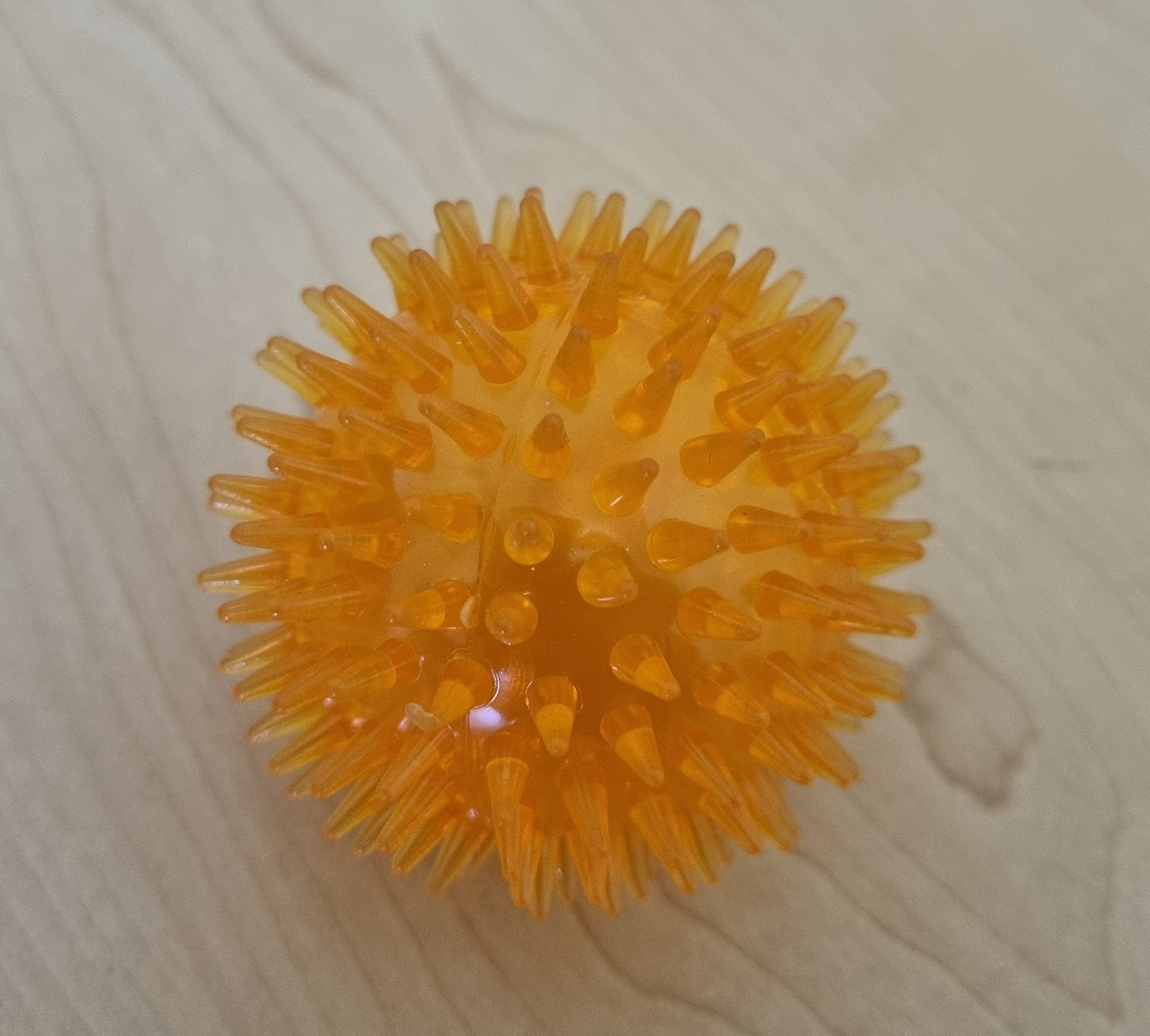 Dog Ball Squeeck - Orange Spikes