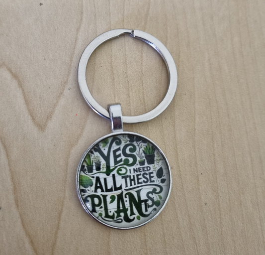 Keyring-Disc-Plants