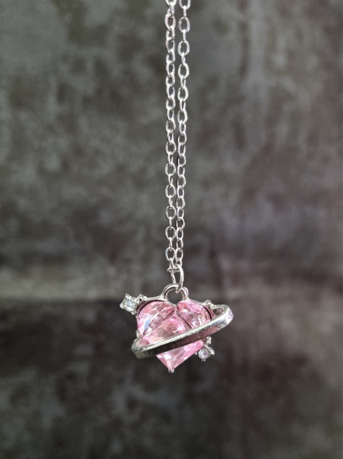 Necklace - Small Pink Heart