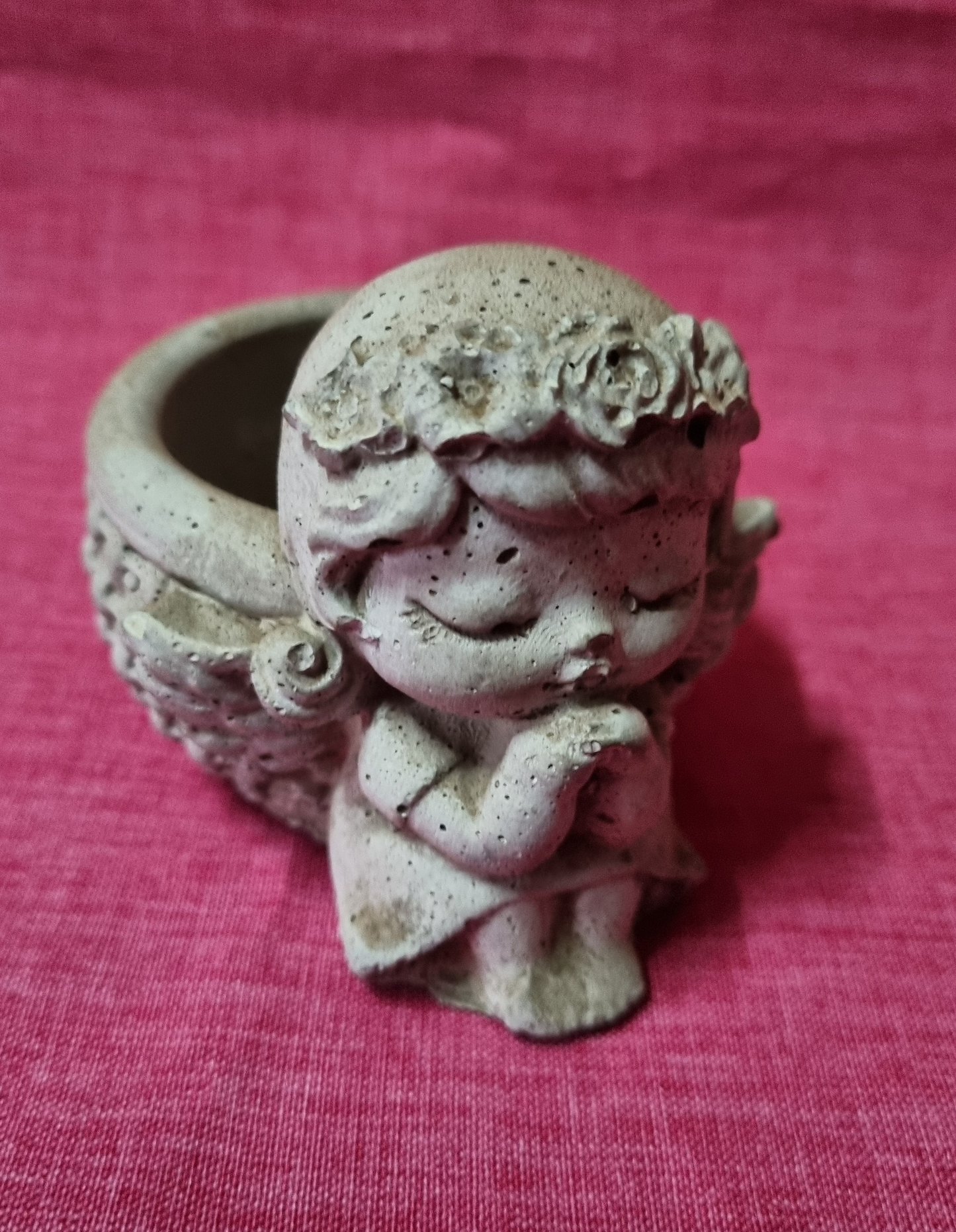 Cement Planter - Angel - Smll