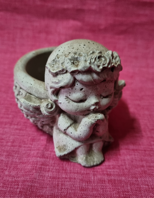 Cement Planter - Angel - Smll
