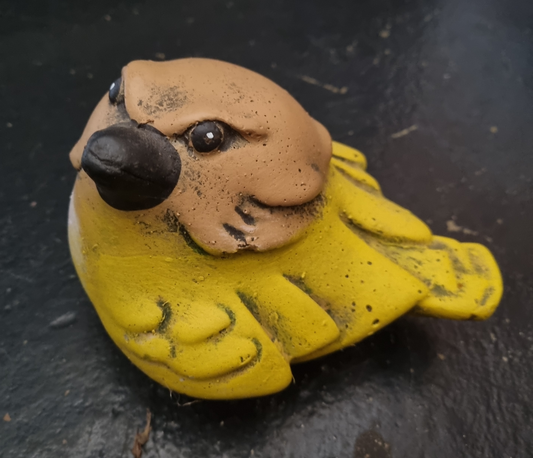 Cement Ornament - Angry Bird - Yellow