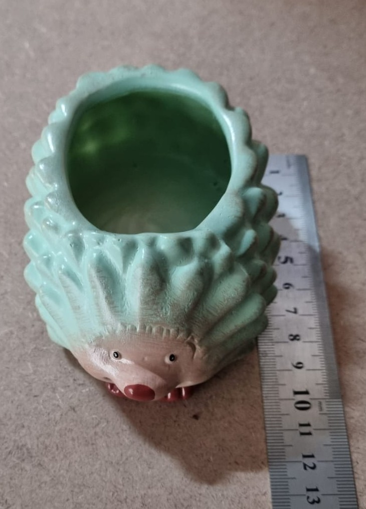Acrylic Resin Hedgehog Planter