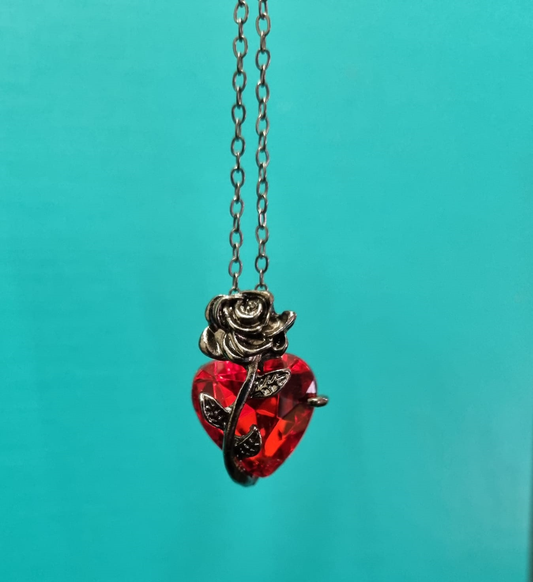 Necklace - Black Rose