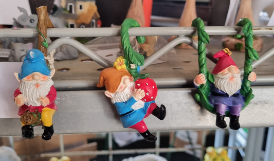 Acrylic Resin Hanging Gnome Set