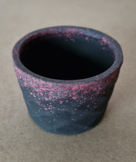 Ceramic Pot- Galaxy- Pink