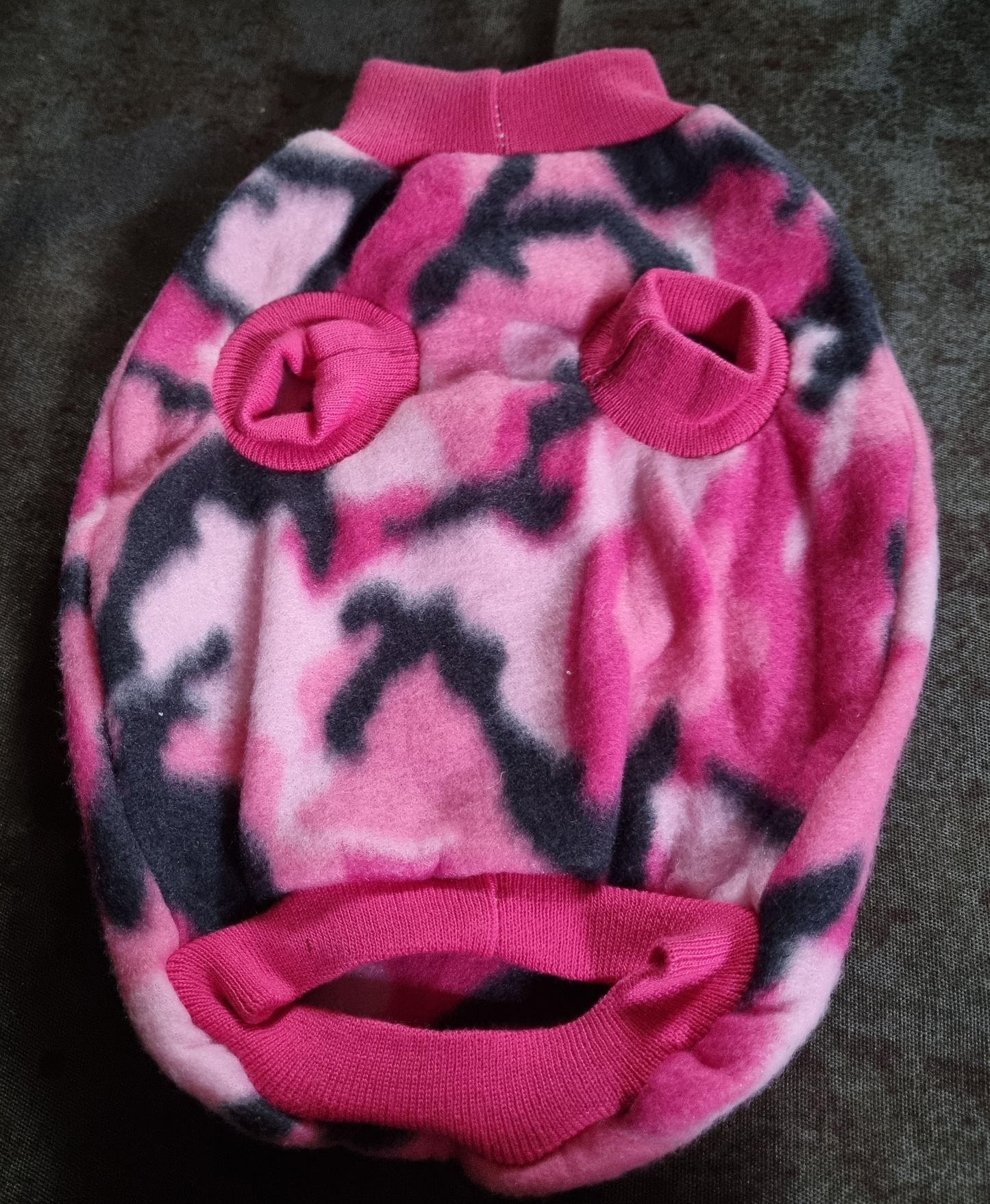 Dog Jersey -Polar Fleece - Std Female - XS - Dark Pink Camo