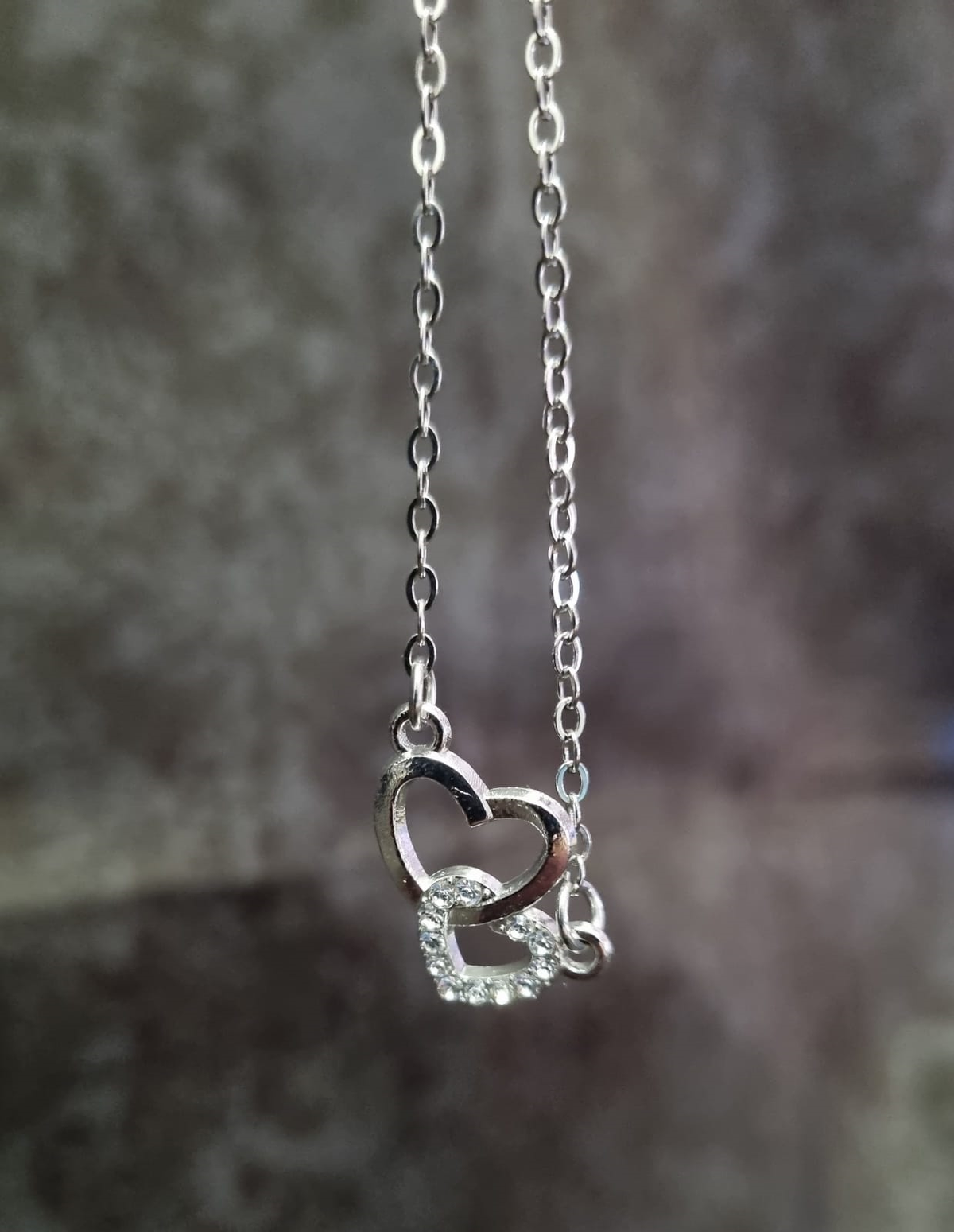 Necklace - Double Heart