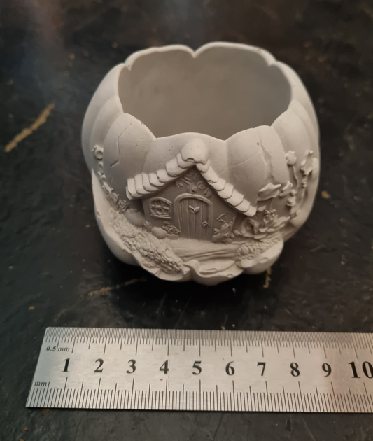 Cement Pumpkin Planter - Unpainted